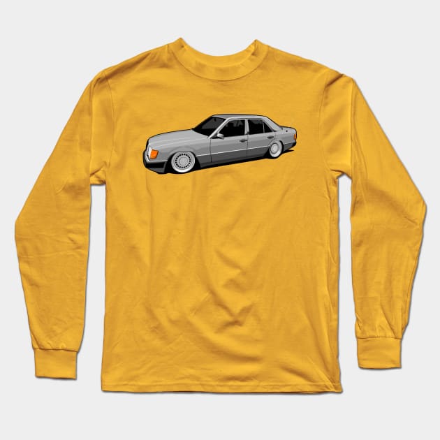 Mercedes Benz W124 Long Sleeve T-Shirt by small alley co